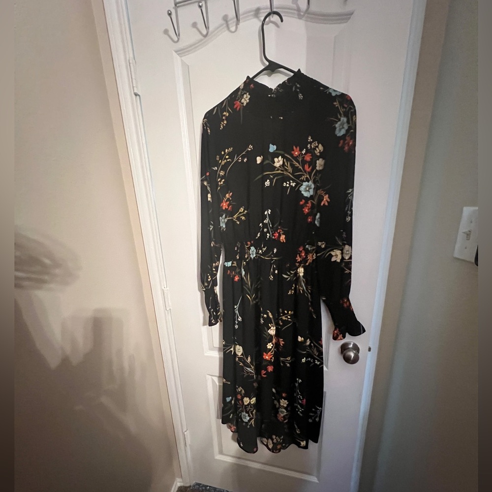 Nanette Black and Red Long Sleeve Sundress - Picture 3 of 5